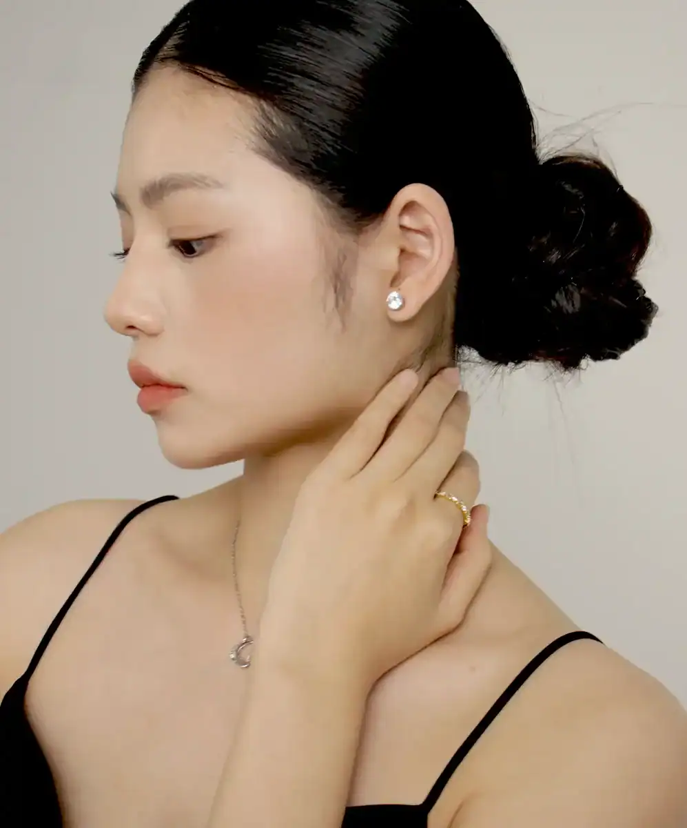 浪漫排鑽戒指•金